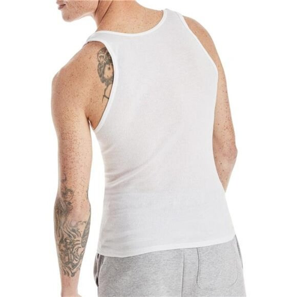 Hanes Mens Cotton Tank Tops 6 Pack Moisture Wicking Lightweight Ribbed Undershir - Picture 5 of 7